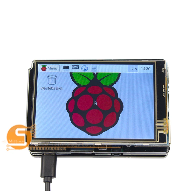 Оригинальный Официальный черный чехол для телефона прозрачный двухцветный Raspberry