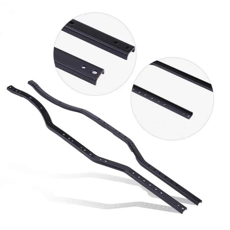 

2Pcs/Set Steel Chassis Frame Rails for AXIAL SCX10 90027 SCX10 II 90046 90047 RC Car Crawler Truck Vehicle Model