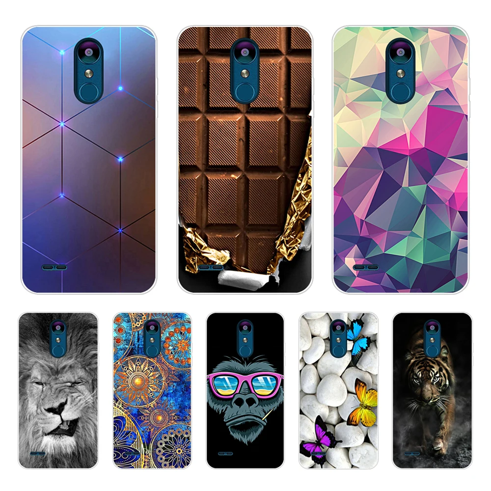ТПУ чехол для телефона LG K8 2018 K9 Aristo 2 силиконовый с рисунком мягкий корпус