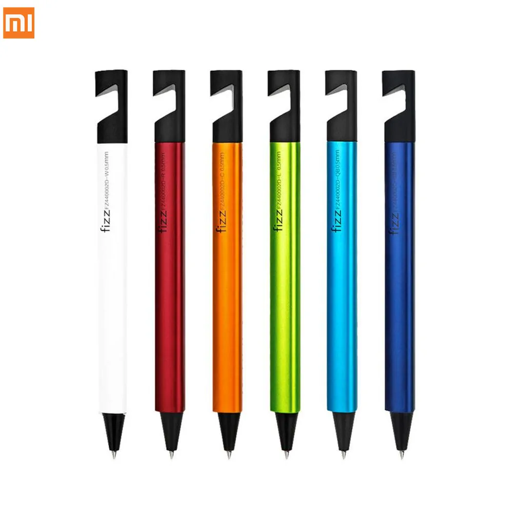 Оригинальная ручка Xiaomi Fizz с держателем подставки для телефона, гелевые черные чернила для ручки 0,5 мм, знак Draw, офис, школа от Youpin