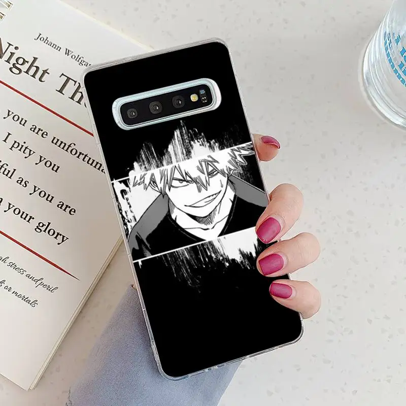 

Anime My Hero Boku Phone Case Transparent for Samsung A71 S9 10 20 HUAWEI p30 40 honor 10i 8x xiaomi note 8 Pro 10t 11