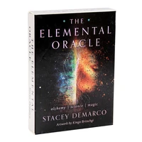 the elemental oracle alchemy science magic cards with pdf guidebook tarot cards divination game