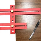 Т-образная линейка для деревообработки, измерительная разметочная линейка из алюминиевого сплава, 170270370 мм