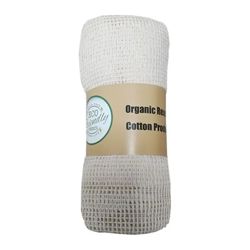 

7Pcs Organic Cotton Mesh Bags Muslin Net Bags with Drawstring Bonus Reusable Biodegradable Shopping Storage Grocery Bags