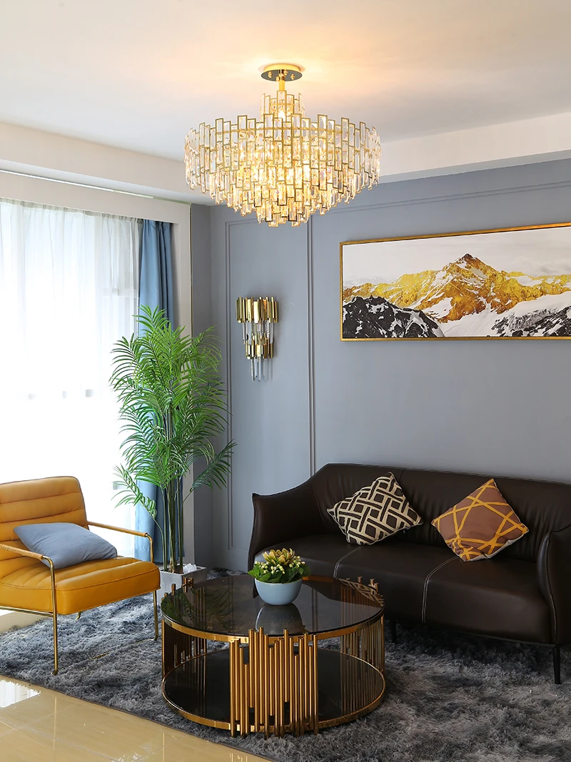 Роскошные хрустальные подвески подвесные светильники для гостиной европейского