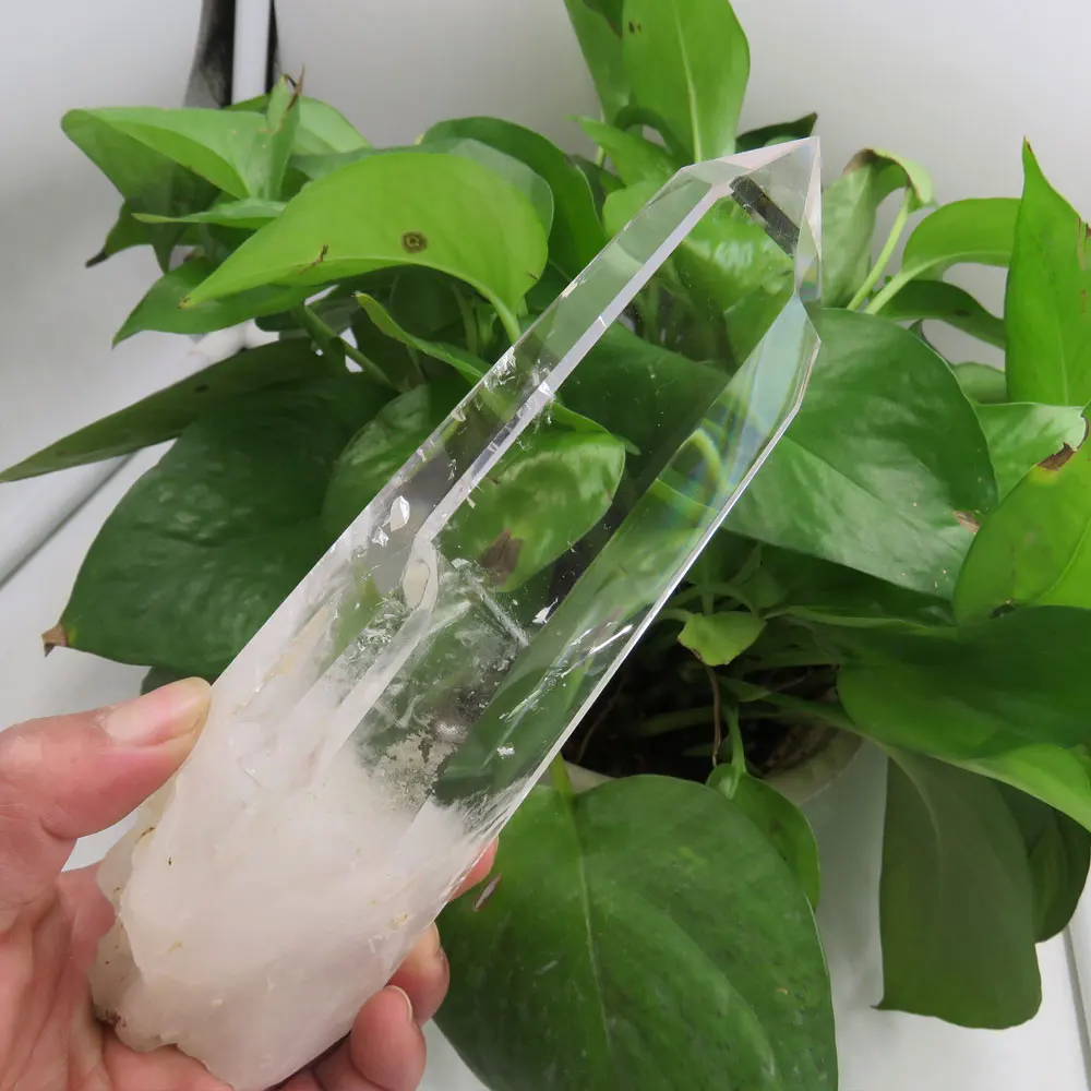 421 г AAAA НОВЫЙ длинный 100% натуральный прозрачный кварцевый палочка очень фэншуй