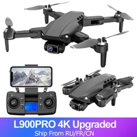 upgraded l900 pro 4k drone camera 2 axis gimbal fpv brushless quadcopter gps 5g 1 2km 25min rc helicopter camera drone vs kf102