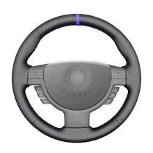 Black PU Artificial Leather Steering Wheel Cover for Opel Corsa C Combo C Vauxhall tigra 2000-2005-2006 Opel Combo Accessories