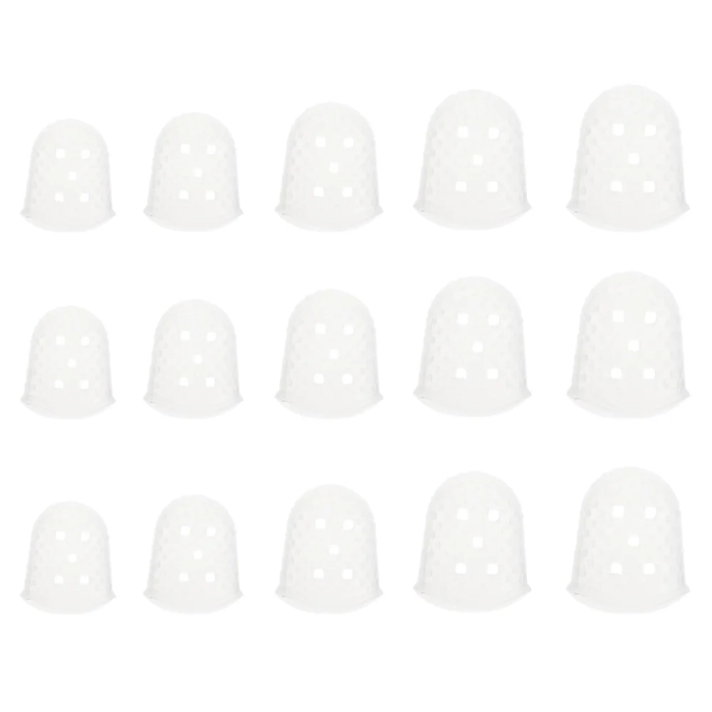 15 шт. силиконовые накладки на гитару 5 размеров (прозрачные цвета)|Детали и