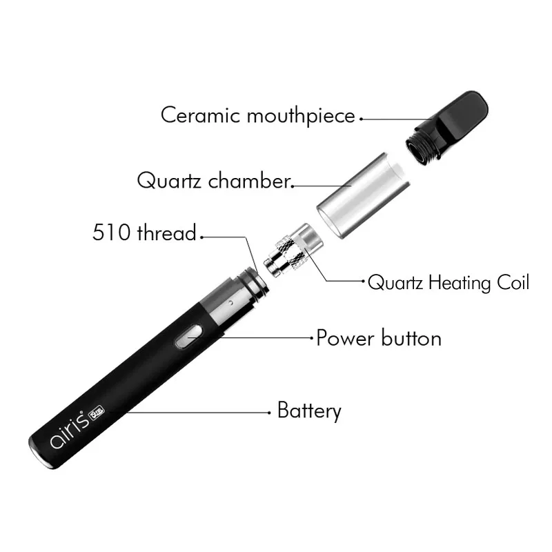 AIRISTECH airis Qtip вапоризатор для воска портативный набор вейпа с ручкой кварцевый