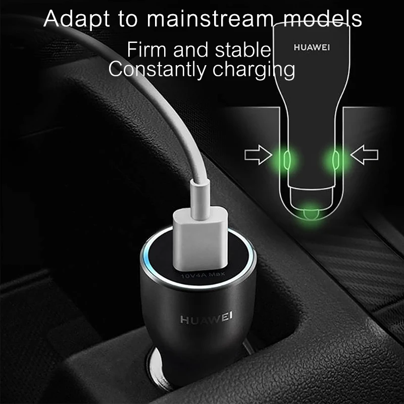 

HUAWEI Car Charger 40W Max CP37 SuperCharge USB Type C Cable for Mate40 Mate30 Mate20 X Mate RS XS P40 P30 P20 P10 pro