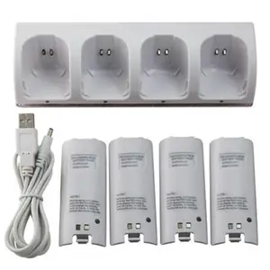 stand charging dock station for nintendo wii u wiiu battery pack charger gamepad game remote control controller joystick mando free global shipping