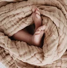 Детские муслиновые квадраты, подгузники, однотонные муслиновые пеленки, детское одеяло для мальчиков и девочек, пеленки для новорожденных, одеяла для ванны, Хлопковое одеяло, детское одеяло