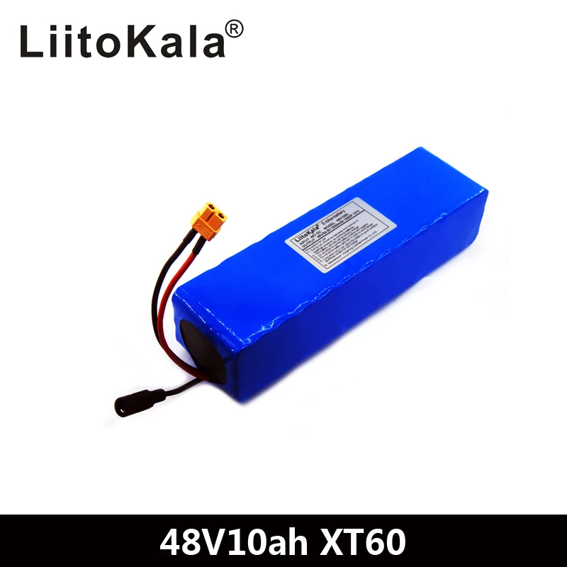 

LiitoKala 48V 10ah 13s3p High Power 18650 Battery Electric Vehicle Electric Motorcycle DIY Battery BMS Protection XT60 Plug