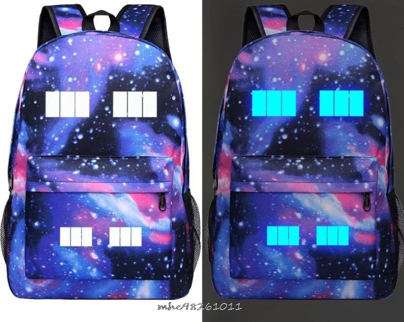 Светящийся рюкзак унисекс Minecraft для мужчин и женщин ранец с рисунком из аниме