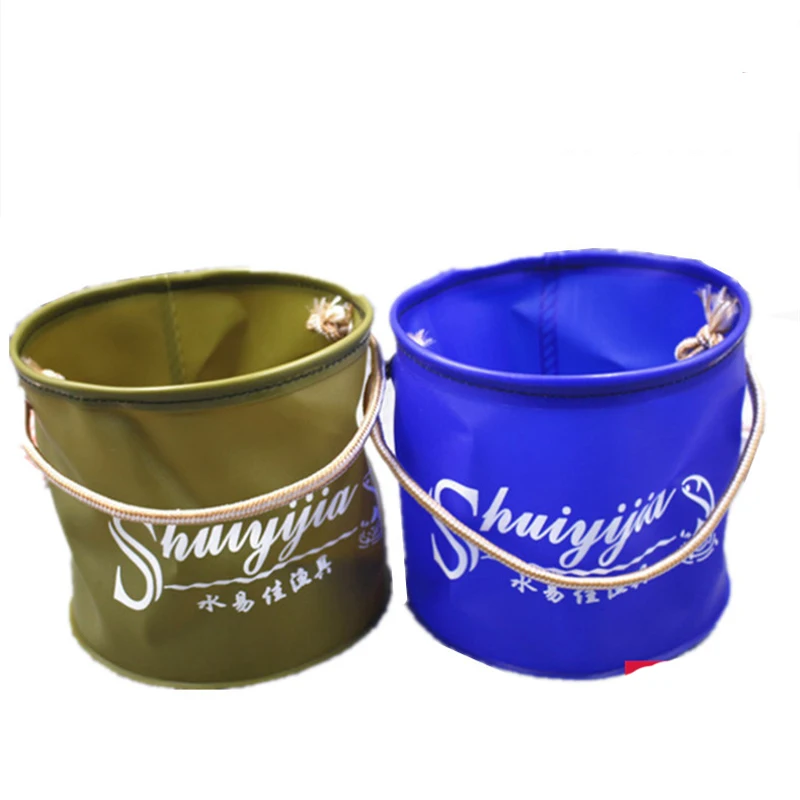 

2021 New Arrival Portable Folding EVA Bucket Live Water Storage Tool Flying Carp Fishing Netting Gear Fishing Tackle