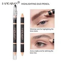 handaiyan brow highlighter pencil double end highlighting duo pencil matte eyes shimmer eyebrow contouring concealer pen