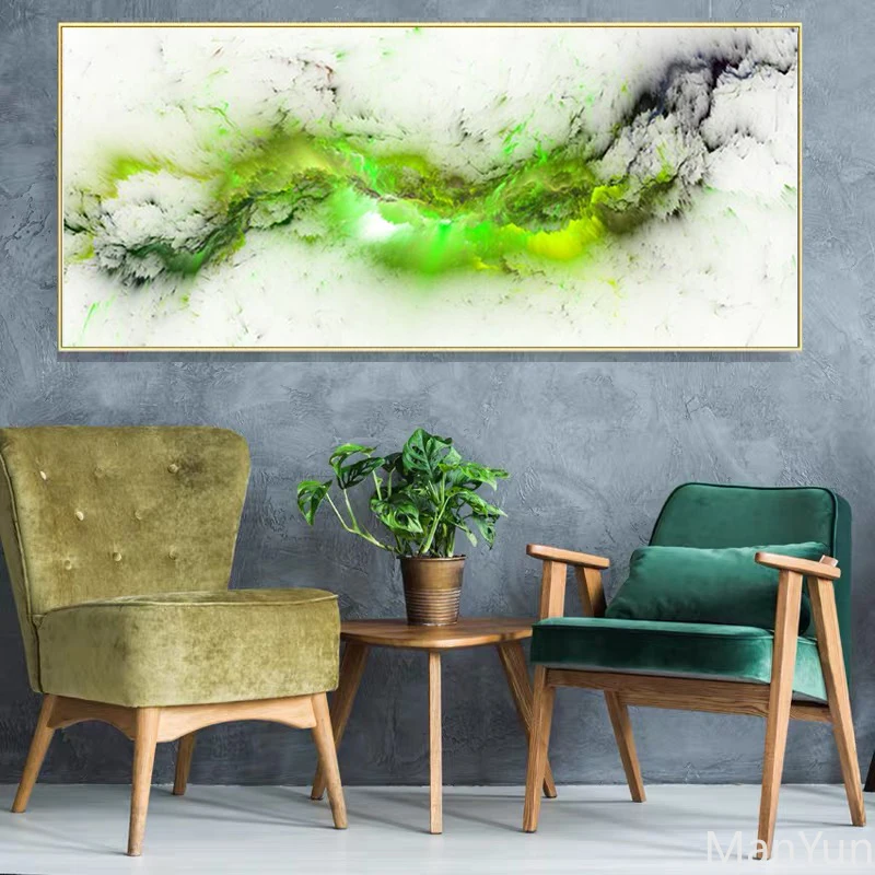 Абстрактная белая облако излучающие яркий светильник плакаты и принты на холсте