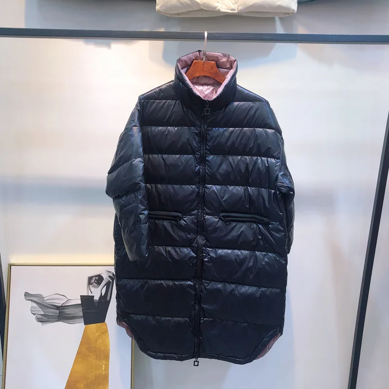 Зимнее пальто для женщин новинка 2019 модная куртка на белом утином пуху женское