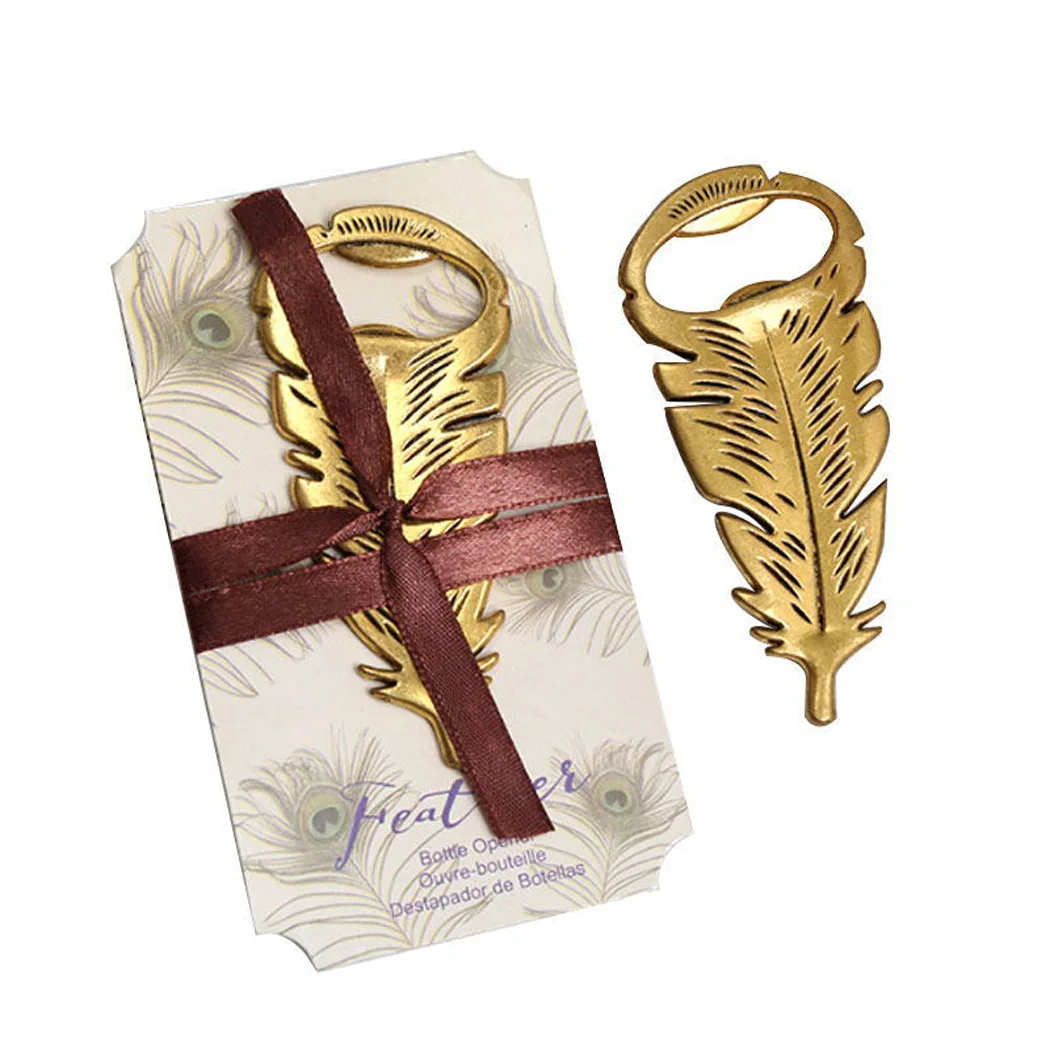 Металлическая открывалка для бутылок с перьями 1 шт. антикварная павлиньими