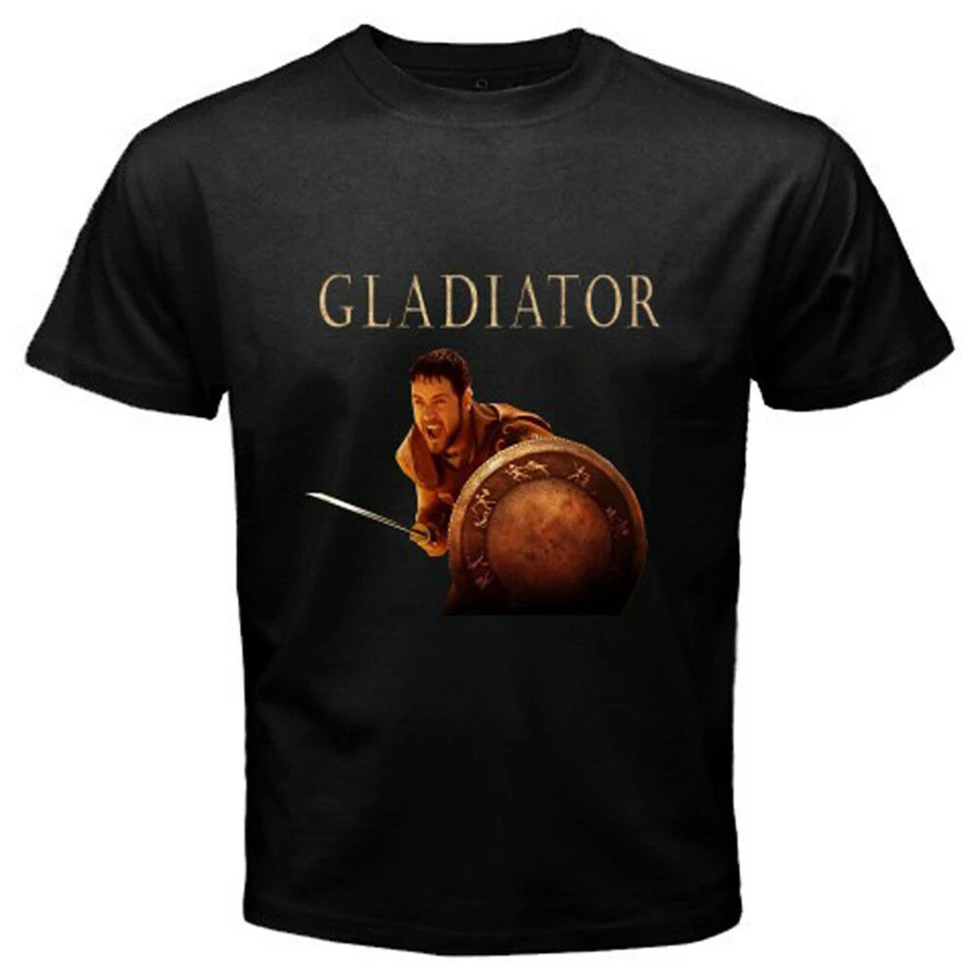 Новые Редкие гладиаторы Russell Crowe фильм Мужская черная футболка Размер S до 3XL новые