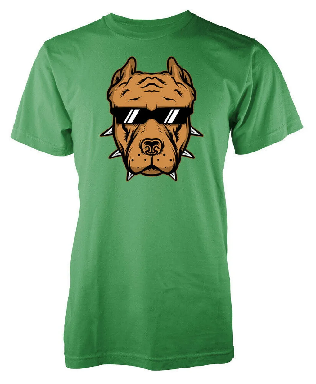 

Pitbull Gangsta Dog Hound Head Adult T-Shirt TEE Shirt Custom Screen Printed