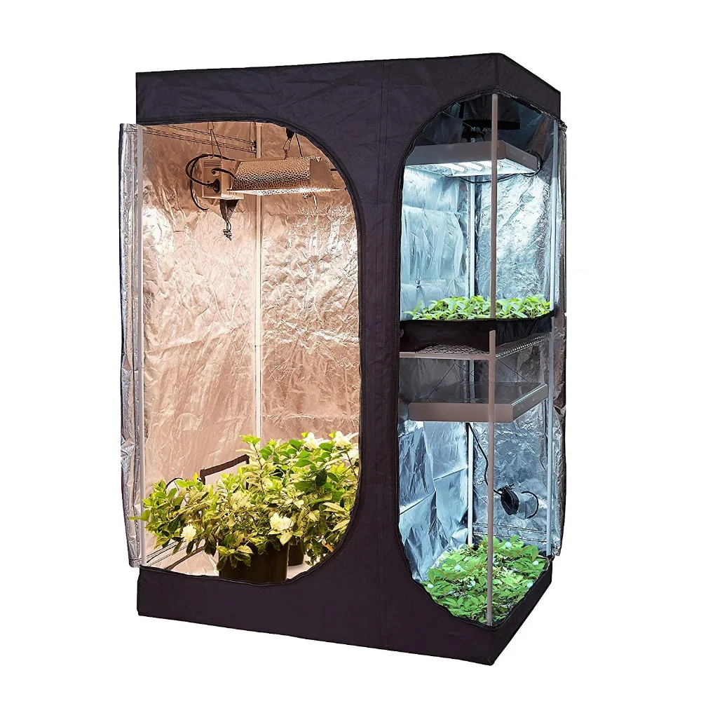 

Two-In-One Grow Tent 90X60X135cm And 4/5/6 Inch Fan Activated Carbon Filter Set For Grow Indoor Hydroponics Seedling Cultivation