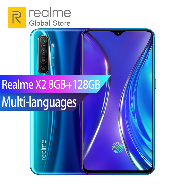 Realme X2 8 ГБ ОЗУ 128 Гб ПЗУ Snapdragon 730G Восьмиядерный 6 4 &quot64 мп камера заднего вида полный