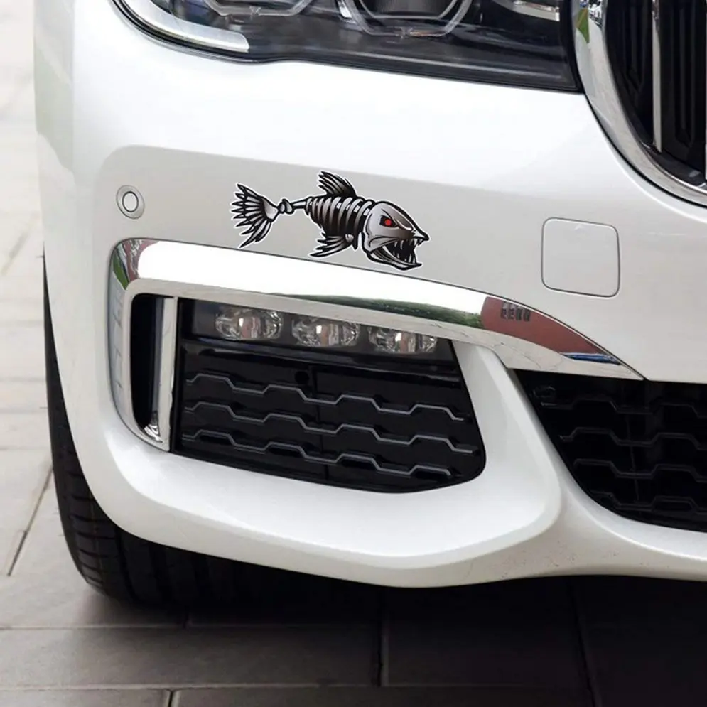 2 шт Скелетон рыбы кости R &amp L виниловые наклейки каяк рыболовная лодка