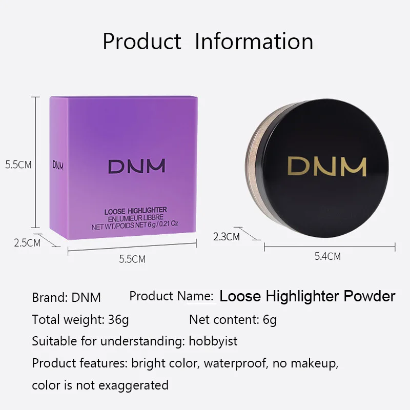 Высоко сияющая пудра натуральный фиксирующий контроль масла стойкий макияж