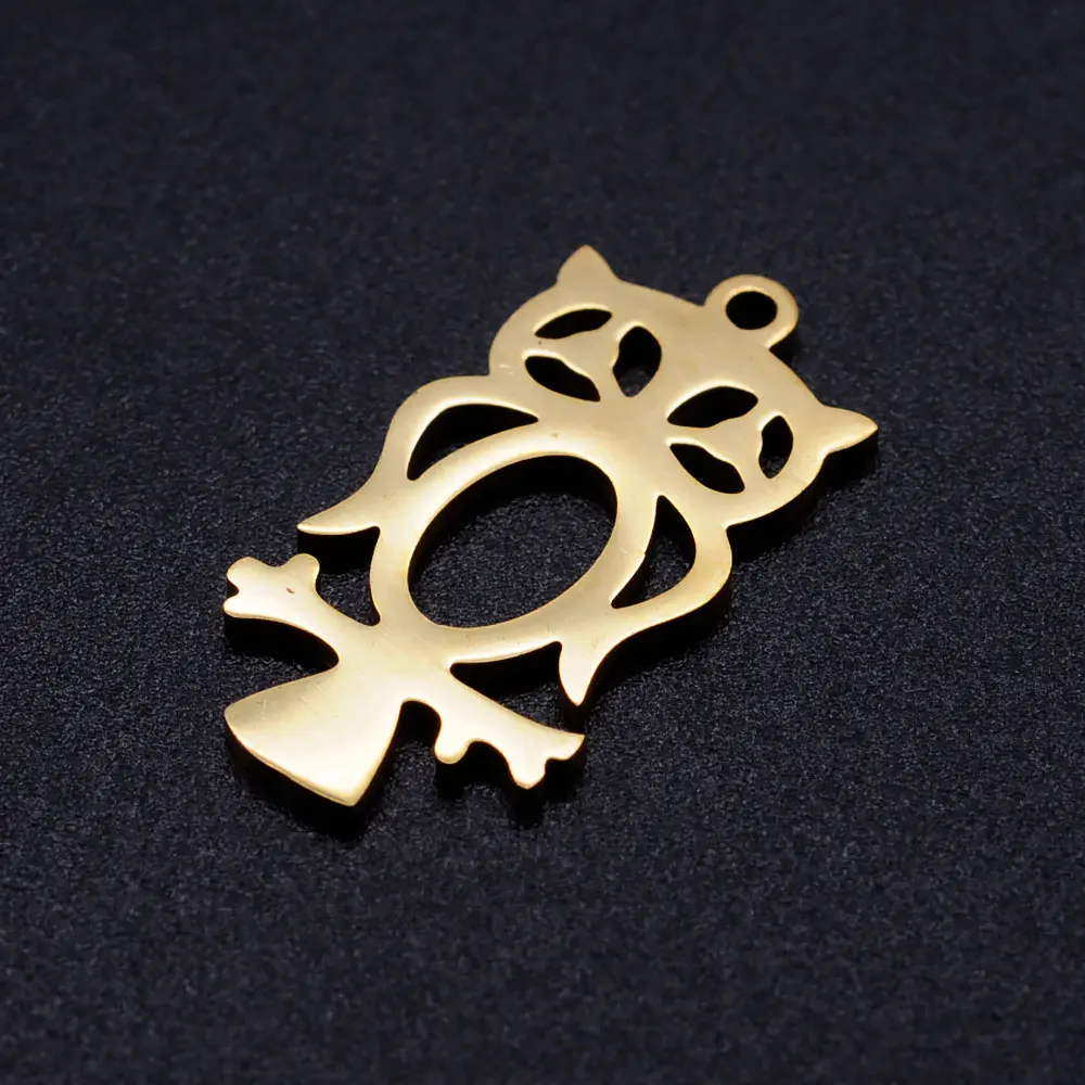 Подвеска Ночная Сова из нержавеющей стали 5 шт./лот|Шармы| |