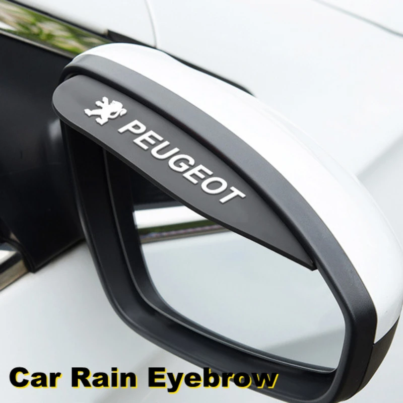 

Car Rear View Mirror Visor Vehicle Rainproof Eyebrow Sun Shade Protector For Peugeot 206 207 307 3008 2008 308 408 Accessories