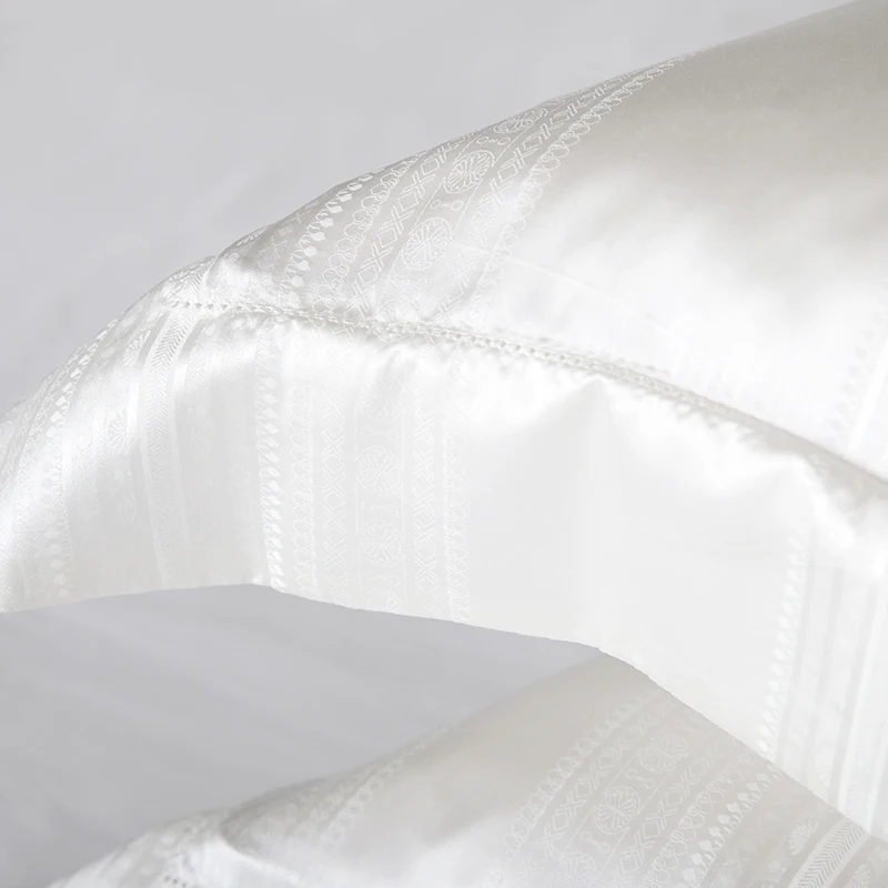 

Nature Mulberry silk Cotton Ultra Soft Duvet cover set 4Pcs King size Beige Luxury Bedding sets with Bed sheet set Pillow shams