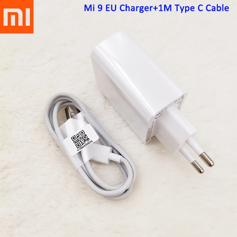 Usb адаптер для быстрой зарядки XIAOMI 27 Вт EU Тип C кабель Mi 10 9 9se 9T Pro CC9 CC9e A3 Redmi Note 9S 9C 8 8T