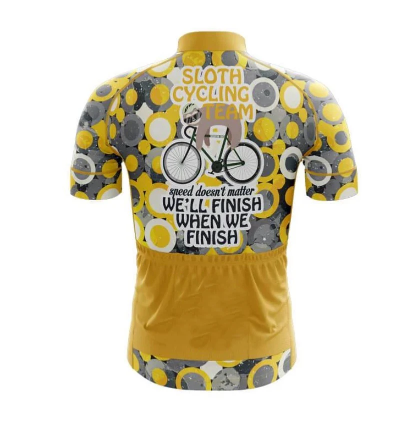 2019 Мужская велосипедная команда Ленивец Джерси индивидуальный Топ для дорожных