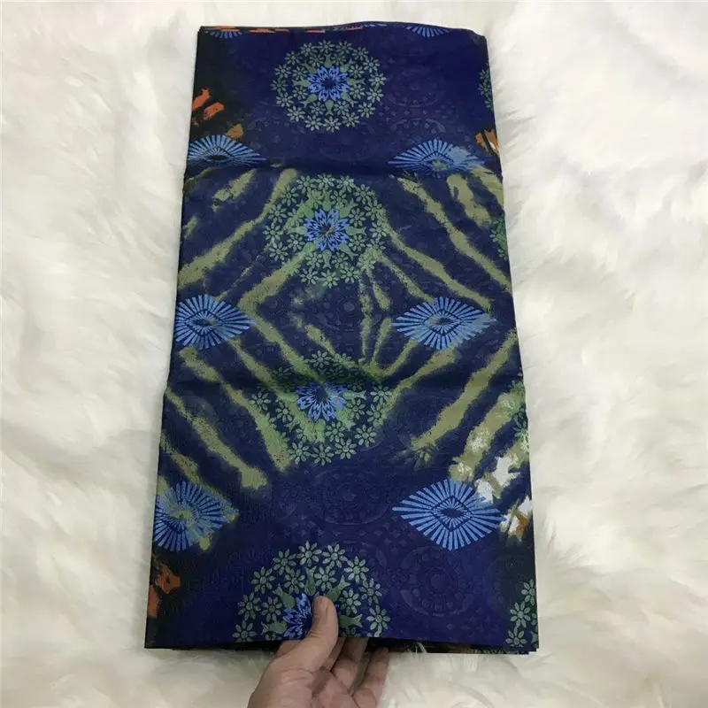 Африканский высокое качество Базен Riche парча Feeme кружева африканские вечерние ткани для одежды 5 ярдов малийский модный Базен 30 - Цвет: 36
