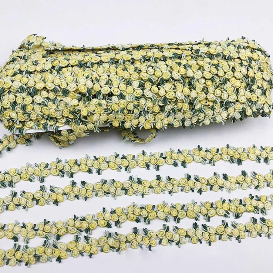 10 ярдов/партия Водорастворимая Цветочная кружевная 3d-лента для вышивания 1 5 см |