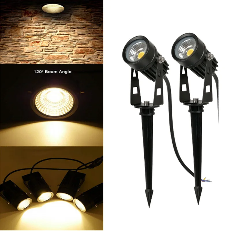 5 Вт Мини RGB Led садовый светильник 12 в 85-265 открытый IP65 Водонепроницаемый