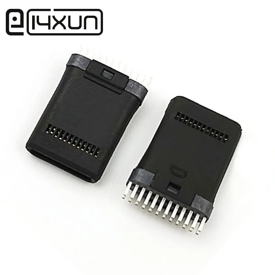 1 шт. USB 3 разъем пластиковая штепсельная вилка 24P штырьковые вилки на мобильный