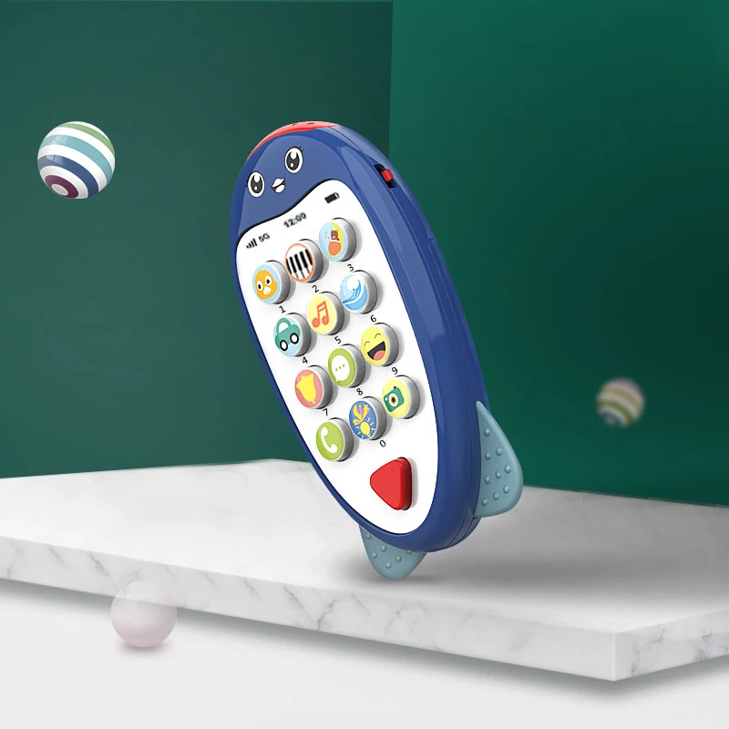 

Baby Electronic Phone Toys Teether Music Early Learning Childhood Educational Toys Multi-function Simulation Phone Baby Toys