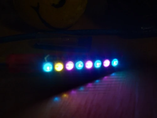 2019 8-канальный сетевой видеорегистратор WS2812 5050 RGB светодиодный свет Встроенный full