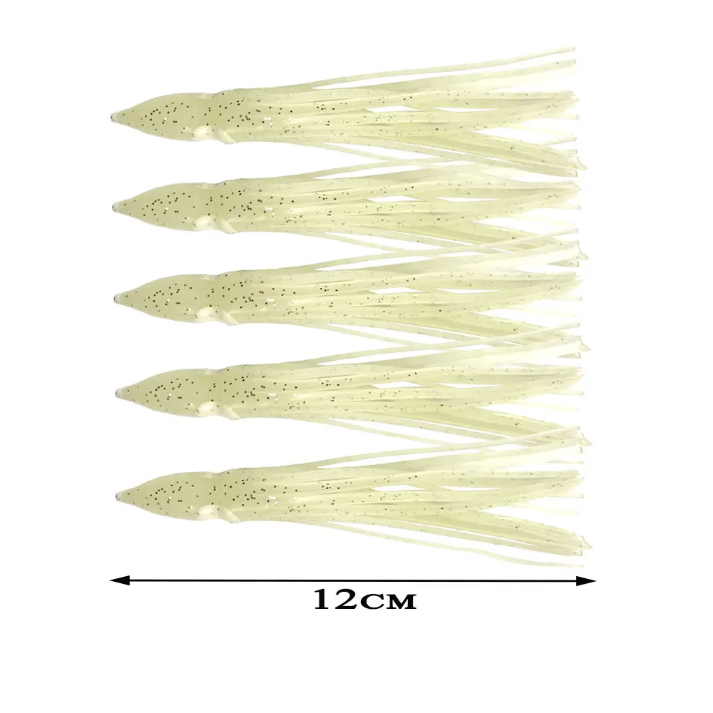 Крючки вспомогательные в виде кальмара 5 шт./пакет крючки большого размера для