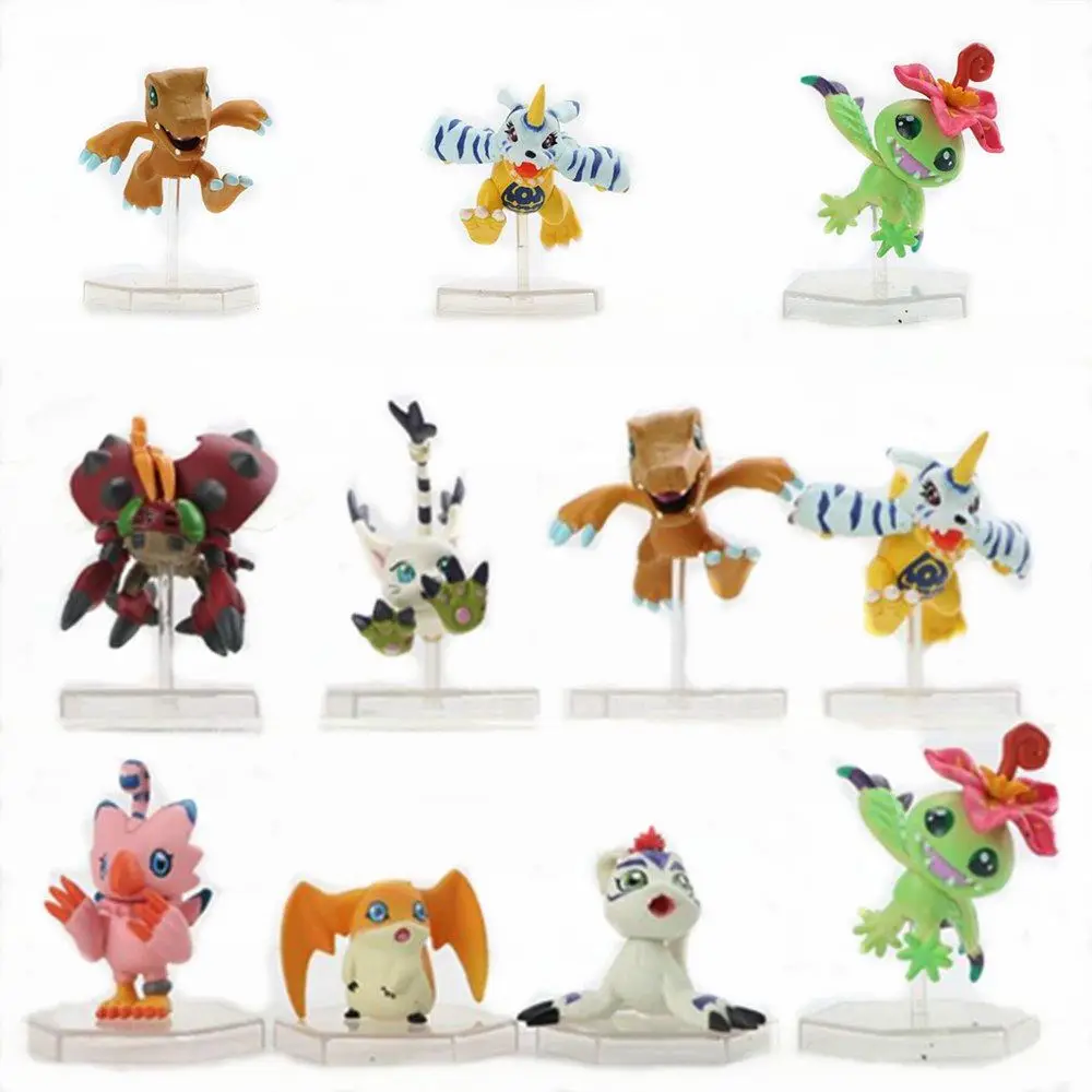 Экшн фигурки аниме Digimon агумон габумон цифровая эволюция ПВХ модель с стентами