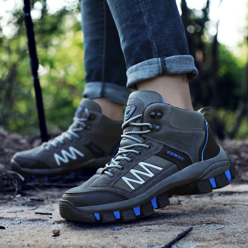 Humtto/большие размеры зимняя обувь для пеших прогулок Мужская Уличная