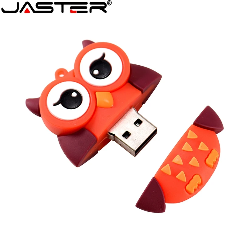 

JASTER 64GB cute cartoon Penguin owl fox bee style usb flash drive usb 2.0 4GB 8GB 16GB 32GB creative pendrive gift