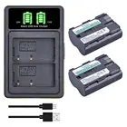 Аккумуляторная батарея 1800 мА  ч с двойным зарядным устройством для Canon EOS 40D 300D 5D 20D 30D 50D 10D D60 G6