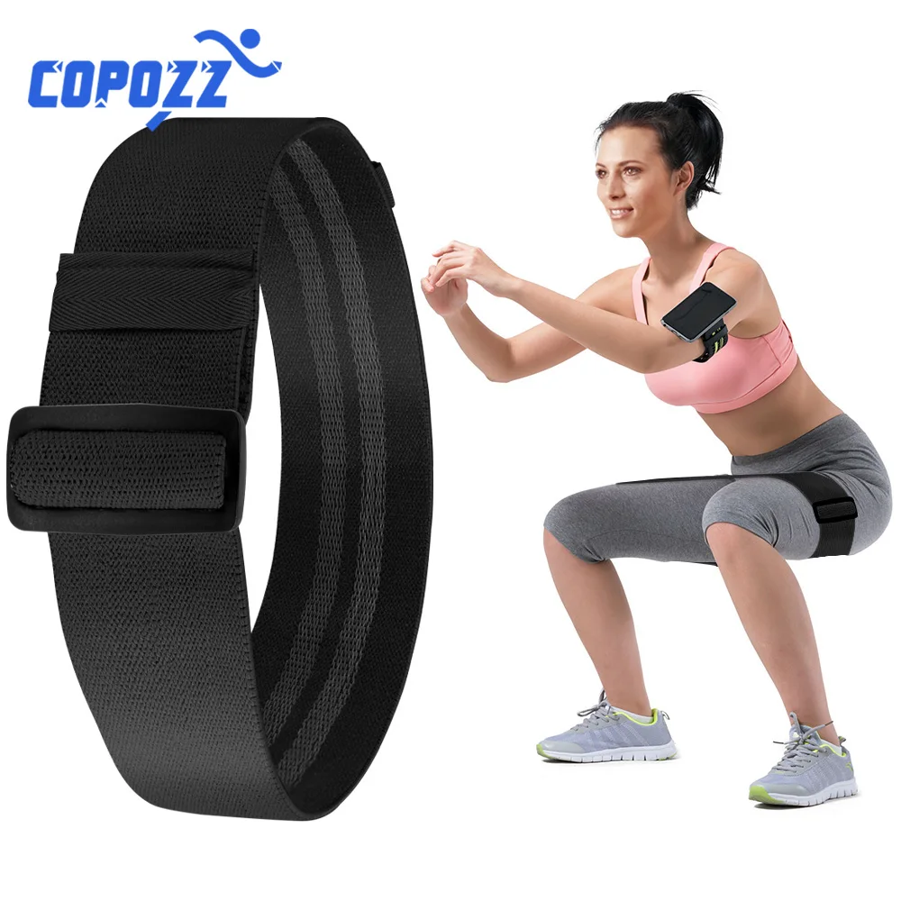 COPOZZ Adjustable Hip Loop Resistance Bands for Legs and Butt Anti Slip Roll Up Workout Elastic Booty Fitness Equipment | Спорт и