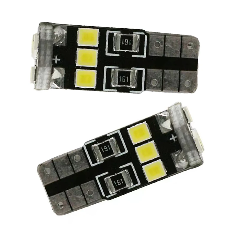 

6 шт., светодиодные лампы для номерного знака T10 2835 9SMD
