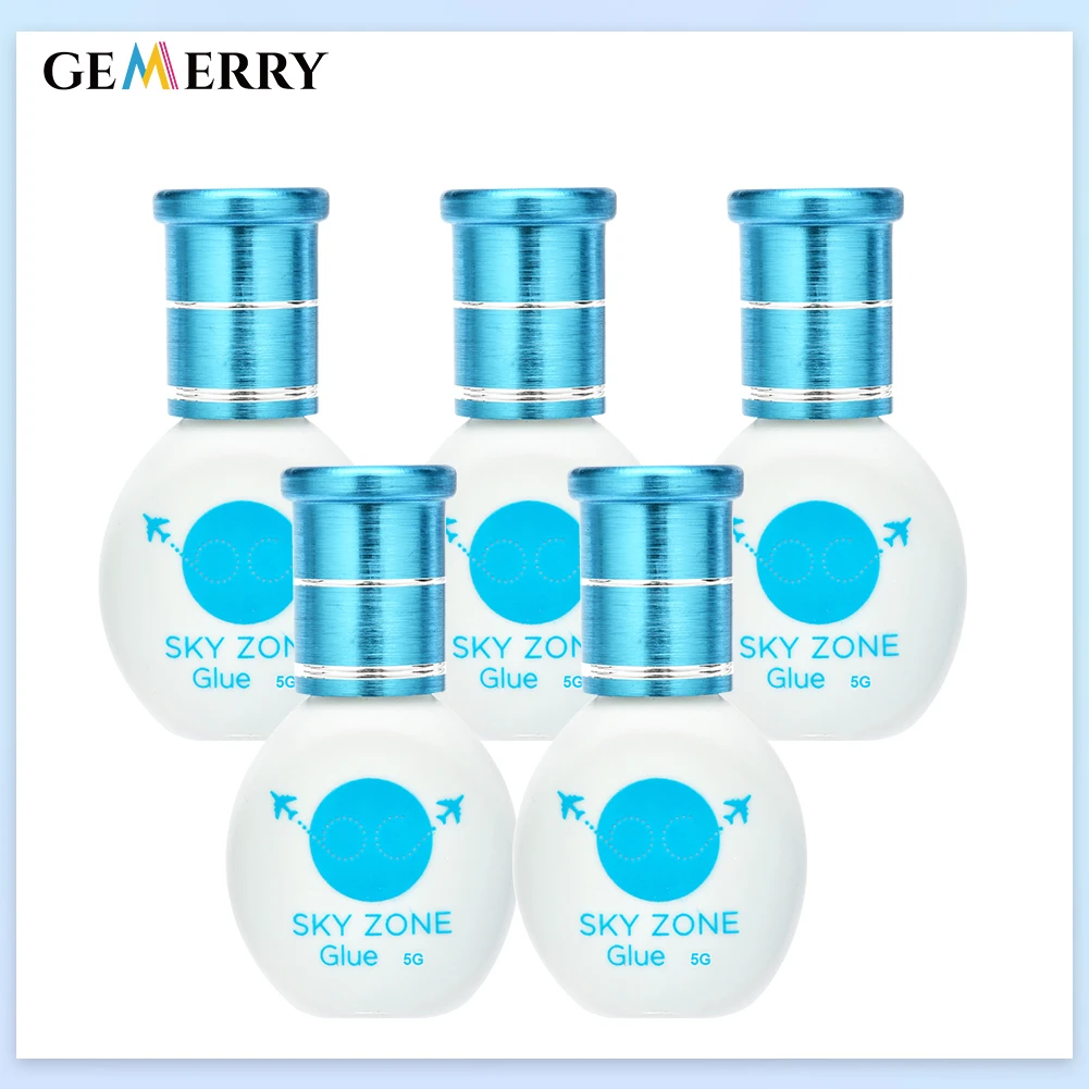 5 бутылок оригинальный Корея Sky сильный небо зоны клей для наращивания ресниц