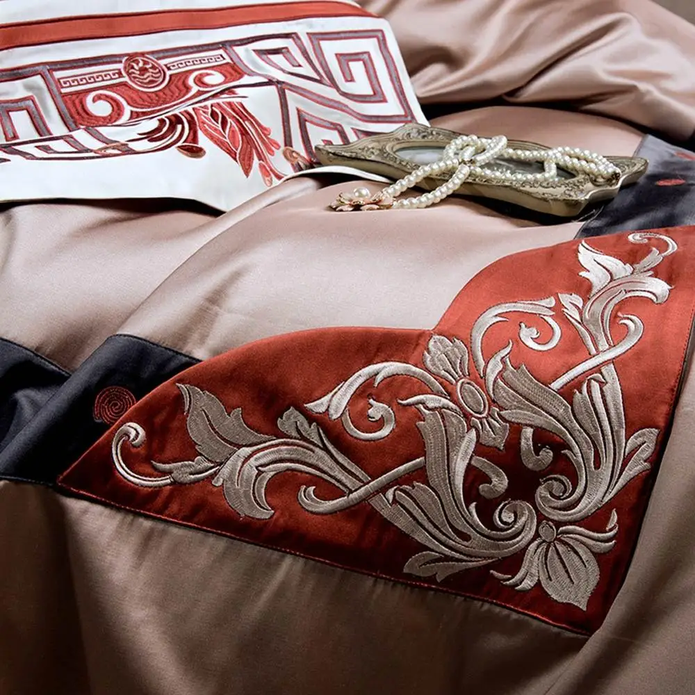 Роскошный комплект постельного белья из египетского хлопка 4 шт. набор